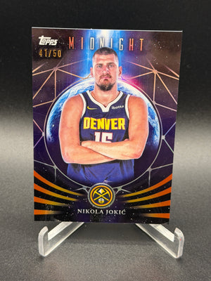 2025-26 Topps Midnight #MF-6 Nikola Jokić Moonfall Summer Solstice #/50