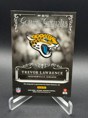 2025 Panini National Treasures #GG-TLE Trevor Lawrence Genre Graphs 39/99