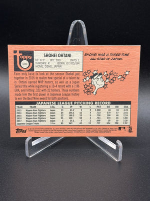 2018 Topps Heritage #600 Shohei Ohtani Rookie RC