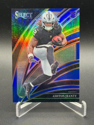 2025 Panini Select #204 Ashton Jeanty Rookie RC Blue Prizm #/99