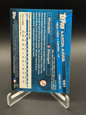 2017 Topps #287 Aaron Judge Complete Factory Set Rookie Image Variation