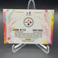 2025 Panini Prizm Black #12 Hines Ward / Jerome Bettis Dual ColorBlast