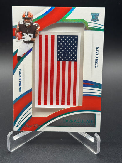 2022 Panini Immaculate Collection #HTL-DBE David Bell Rookie Helmet Flag 1/1