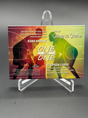 2025 Leaf Glory of the Game Kobe Bryant / Stephen Curry One On One Game Used /6