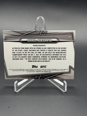 2026 Topps Chrome UFC #197 Israel Adesanya OctaFractor /8