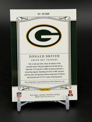 2025 Panini National Treasures #VO-DDR Donald Driver Virtuoso Auto /25