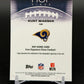 2025 Topps Signature Class #HOF-KW Kurt Warner HOF Signs Red Refractor Auto /25