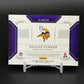 2025 National Treasures Dallas Turner Rookie Material Holo Silver Auto /25