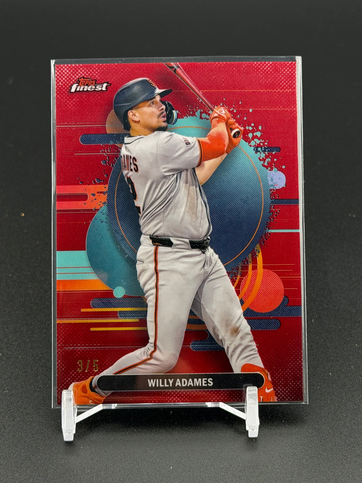 2025 Finest #151 Willy Adames Uncommon Red Refractor /5