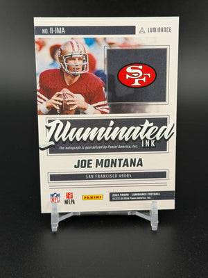 2024 Panini Luminance #II-JMA Joe Montana Illuminated Ink Auto Green /10