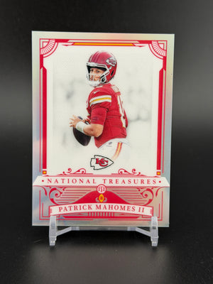 2025 Panini National Treasures #47 Patrick Mahomes II Premium Holo /35