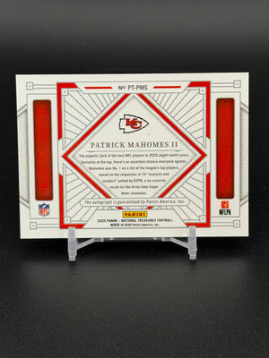 2025 National Treasures Patrick Mahomes Personalized Auto "Patty Ice" /25