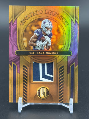 2024 Panini Gold Standard #GR-CLB CeeDee Lamb Gold Rush Rose Gold #/24