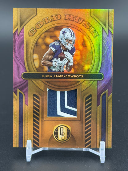 2024 Panini Gold Standard #GR-CLB CeeDee Lamb Gold Rush Rose Gold #/24