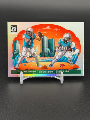 2024 Donruss Optic #7 Tua Tagovailoa / Tyreek Hill Downtown Duos