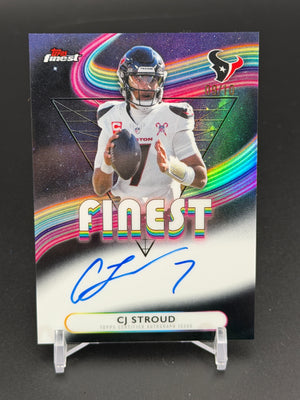 2025 Finest #FA-CJS CJ Stroud Finest Autographs Black Refractor #/10