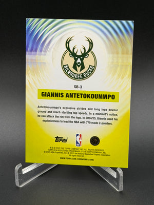 2025-26 Topps #SB-3 Giannis Antetokounmpo Sonic Boom