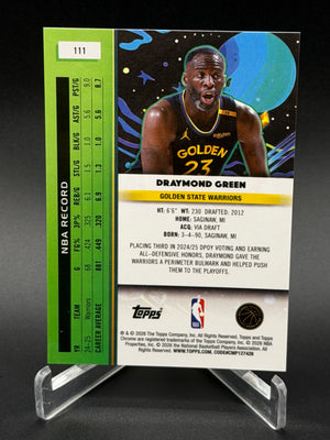 2025-26 Topps Chrome Cosmic #111 Draymond Green Red Flare Refractor #/5