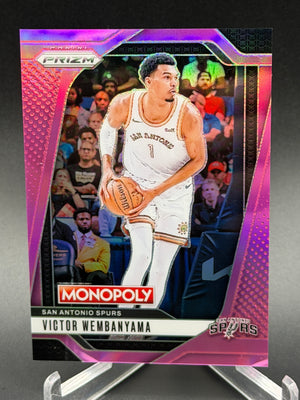 2024-25 Panini Prizm Monopoly #73 Victor Wembanyama Pink Prizms #/199