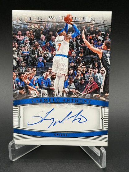 2023 National Treasures #VS-CAN Carmelo Anthony Viewpoint Signatures /25
