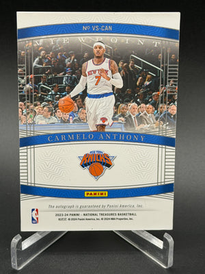 2023 National Treasures #VS-CAN Carmelo Anthony Viewpoint Signatures /25