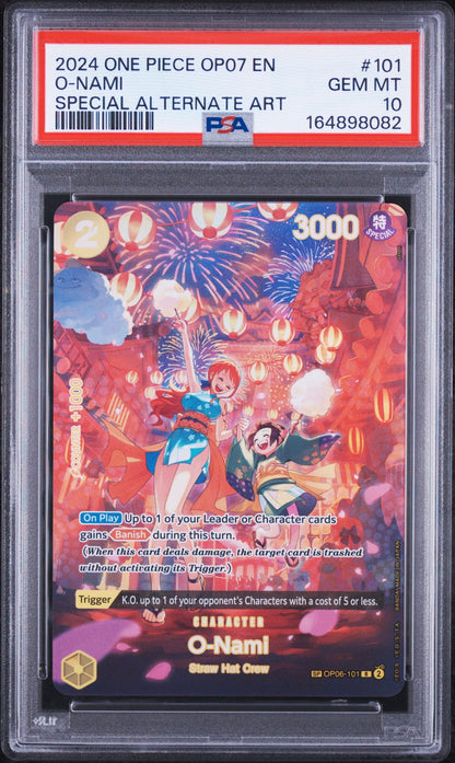 2024 ONE PIECE OP07-500 YEARS IN THE FUTURE #101 O-NAMI SPECIAL ALTERNATE ART