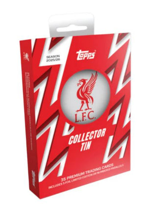 2025-26 Topps Soccer Liverpool Collector Tin (Presell)