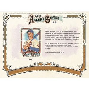 2025 Topps Allen & Ginter Baseball 8-Pack Blaster Box