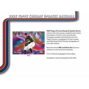 2025 Topps Chrome Update Series Baseball Mega Box (Presell)
