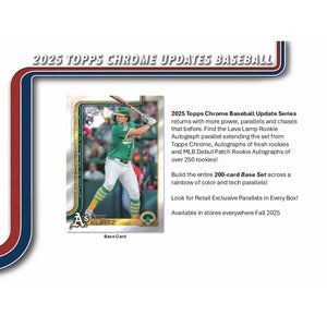 2025 Topps Chrome Update Series Baseball Mega 20-Box Case