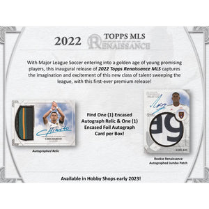 2022 Topps MLS Renaissance Hobby Box