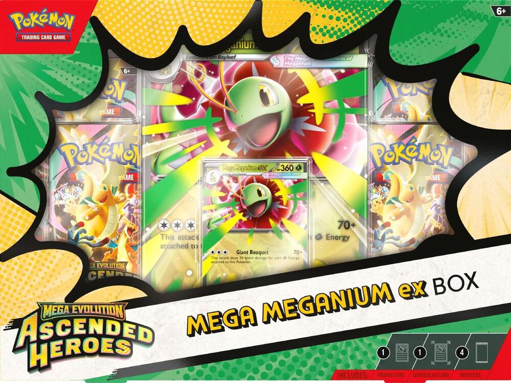 Ascended Heroes Mega (Meganium, Emboar, OR Feraligatr)  ex Box - ME: Ascended Heroes (ASC)