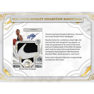 2023/24 Topps Royalty Collection Basketball Hobby Box