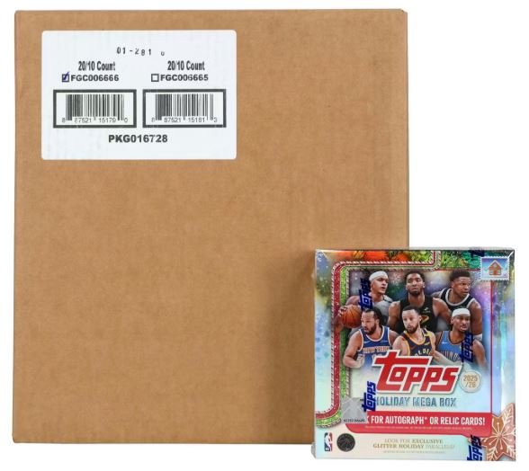 2025/26 Topps Holiday Basketball Mega 20-Box Case