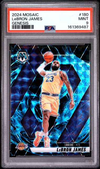2024 PANINI MOSAIC #180 LeBRON JAMES GENESIS PSA 9
