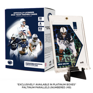 Penn State University Football 2025 Trading Cards - Platinum Box (Guaranteed Autograph)