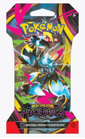 Pokemon Pitch Black Sleeved Booster Pack - ME05