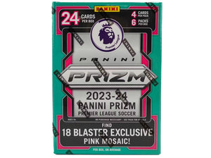 2023/24 Panini Prizm Premier League EPL Soccer Blaster Box (Pink Mosaic Prizms!)