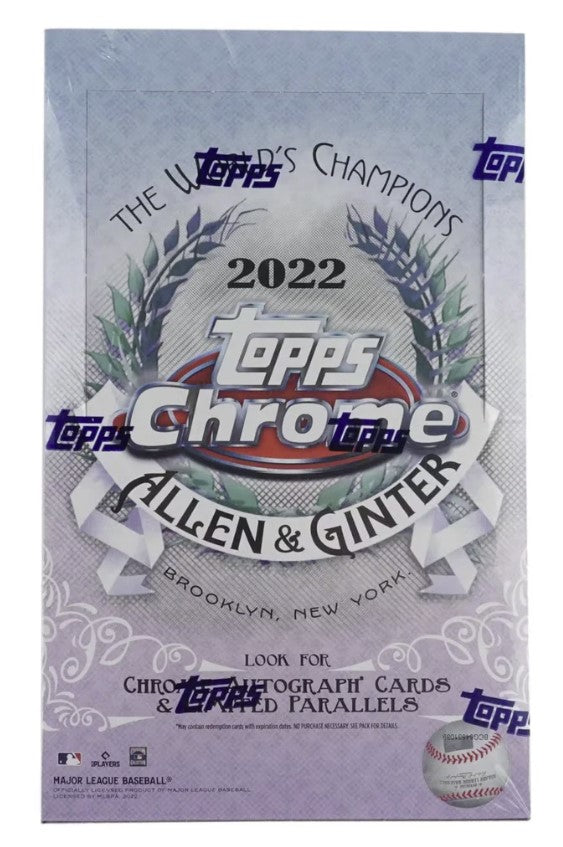 2022 Topps Allen & Ginter Chrome Baseball Hobby Box