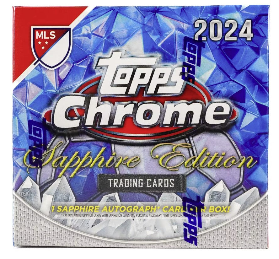 2024 Topps Chrome MLS Major League Soccer Sapphire Edition Box