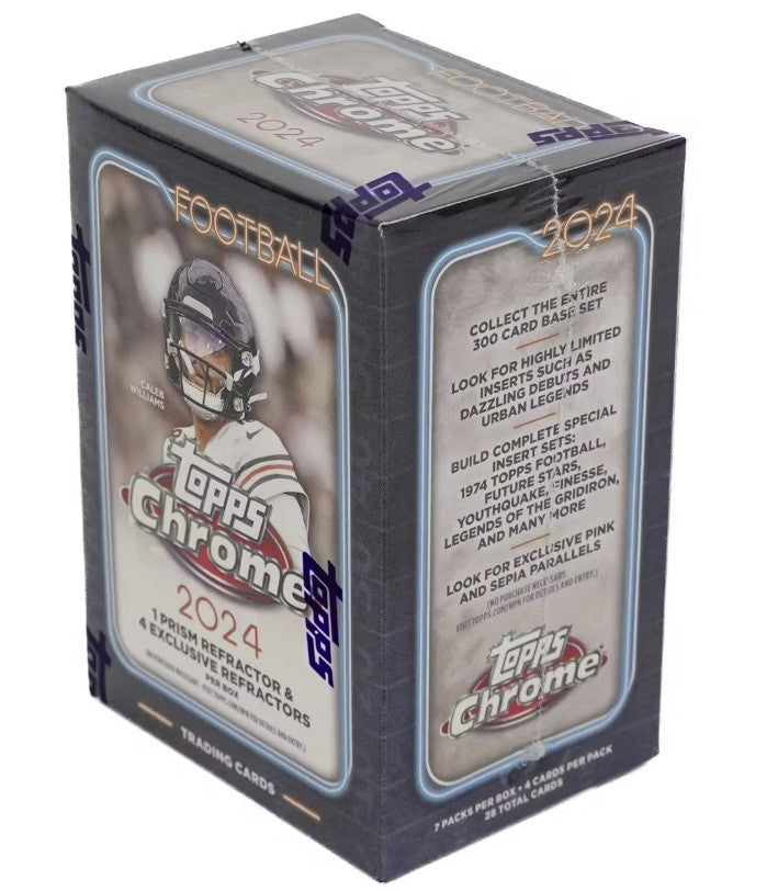 2024 Topps Chrome Football 7-Pack Blaster Box (Presell)