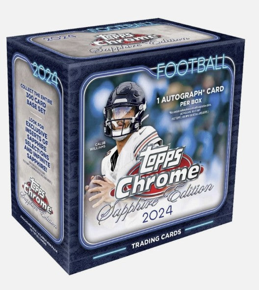 2024 Topps Chrome Sapphire Football Hobby Box