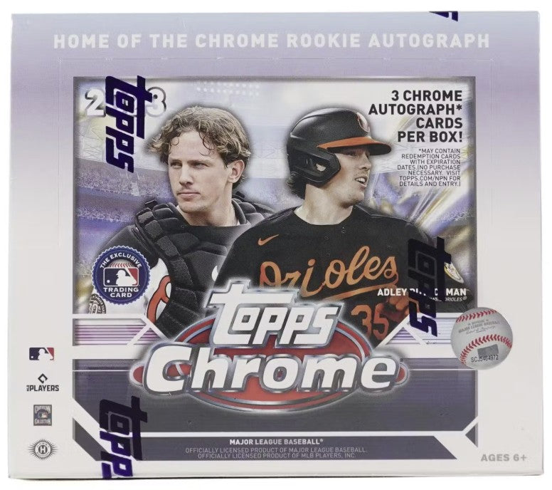 2023 Topps Chrome Baseball Hobby Jumbo Box
