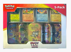 Pokemon Scarlet & Violet 151 Mini Tin 5-pack
