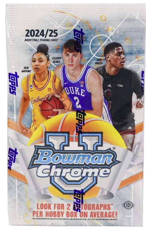 2024-25 Bowman University Chrome Basketball Hobby Box