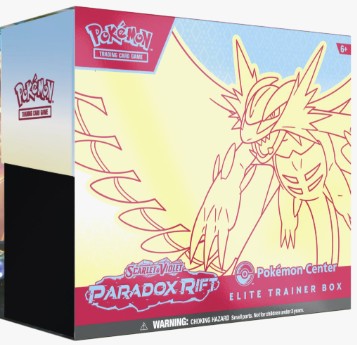 Pokemon Paradox Rift Pokemon Center Elite Trainer Box [Iron Valiant OR Roaring Moon]