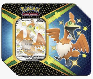 Pokemon Shining Fates V Tin [Boltund V, Eldegoss V, OR Cramorant V]