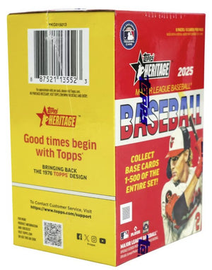 2025 Topps Heritage Baseball 8-Pack Blaster Box