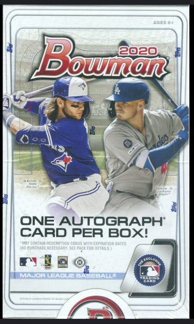 2020 Bowman Baseball Hobby Box