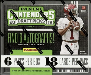 2019 Panini Contenders Draft Picks Football Hobby Box